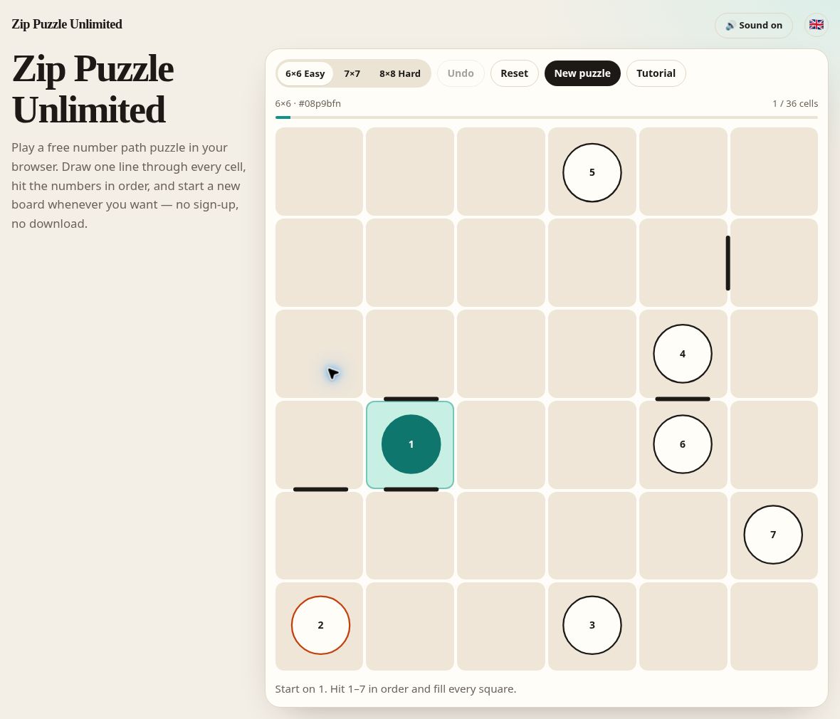 Zip Puzzle Unlimited